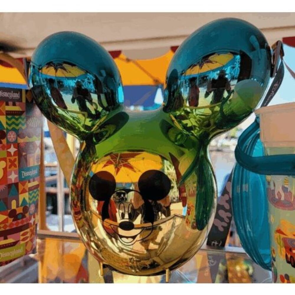 Disneyland Mickey Balloon Blue Gold Ombre Popcorn Bucket